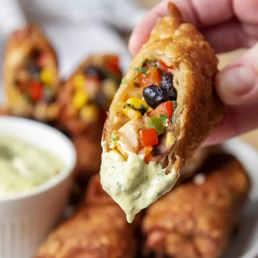 southwest chicken egg rolls