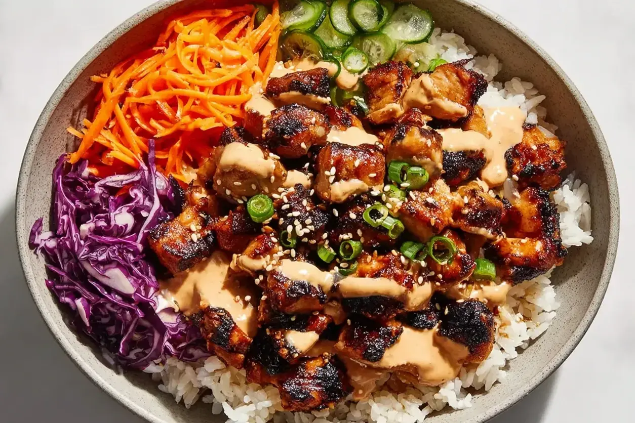 Korean BBQ Chicken Bowls