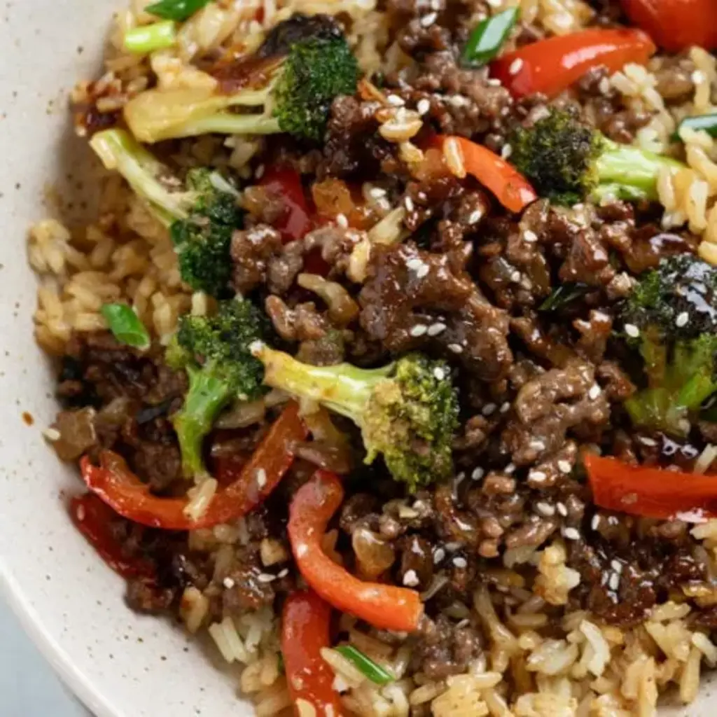 Ground Beef and Broccoli