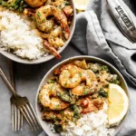 creamy garlic shrimp