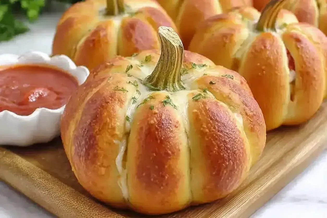 Pepperoni Pizza Pumpkins