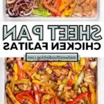 sheet pan chicken fajitas