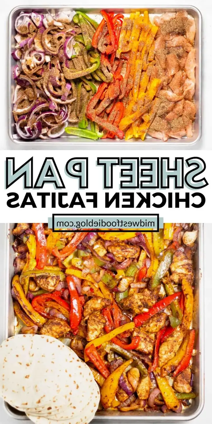 sheet pan chicken fajitas