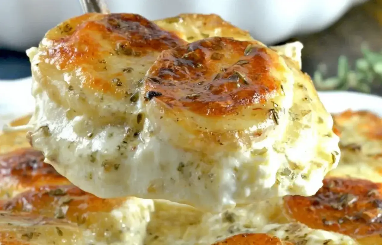 Boursin Cheese Scalloped Potatoes