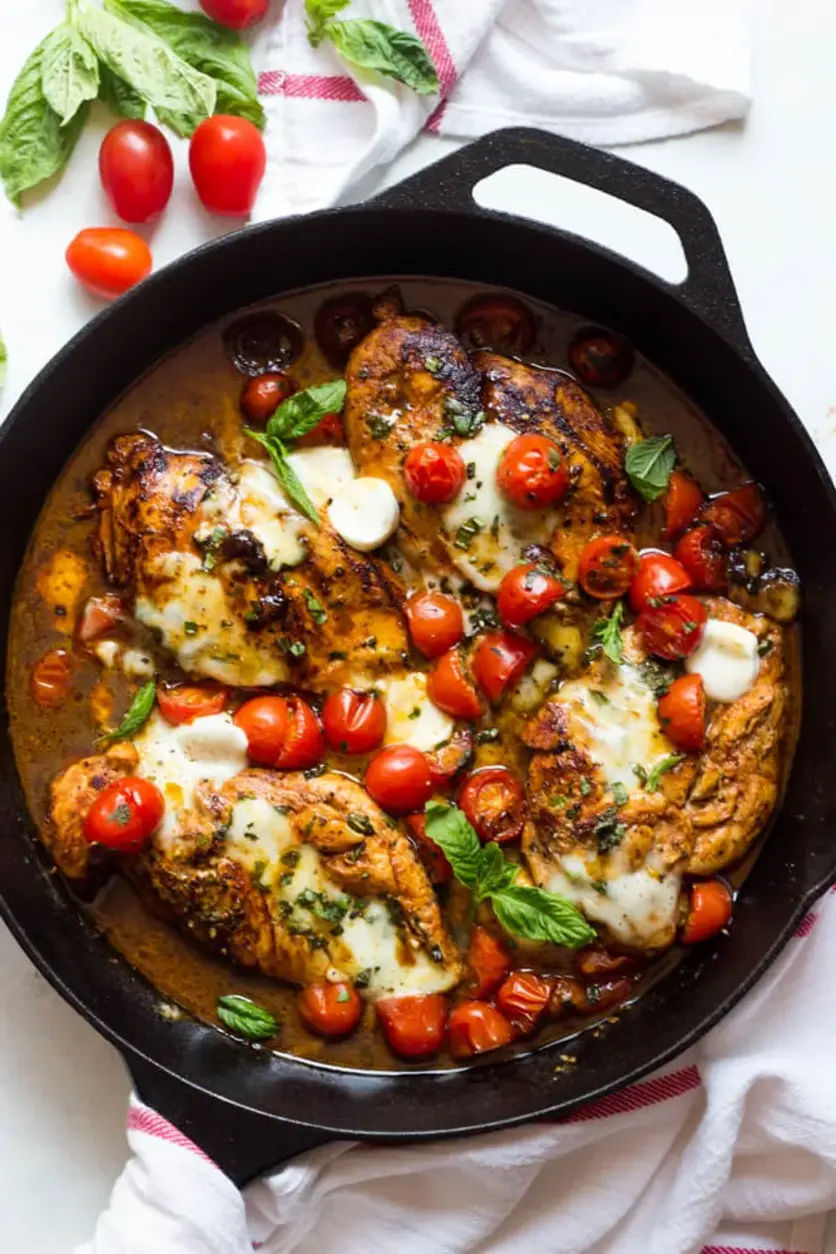 one pan balsamic chicken