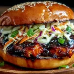 Korean BBQ chicken sandwich