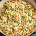 chicken pot pie orzo recipe