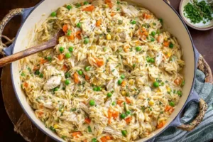 chicken pot pie orzo recipe