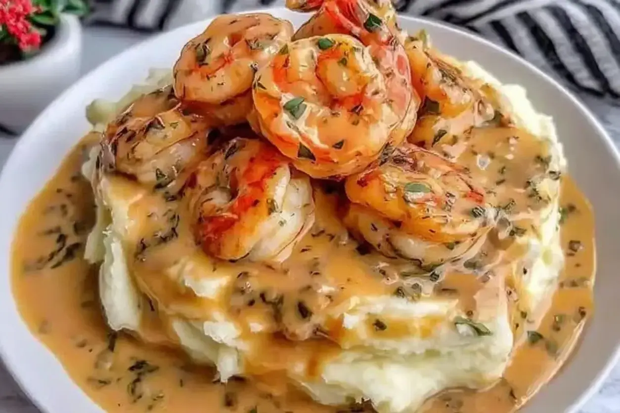 garlic shrimp mashed potatoes