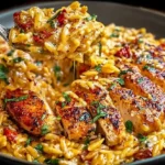 One Pot Cajun Chicken Alfredo Orzo