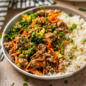 ground turkey stir fry