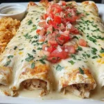 Queso Chicken Enchiladas