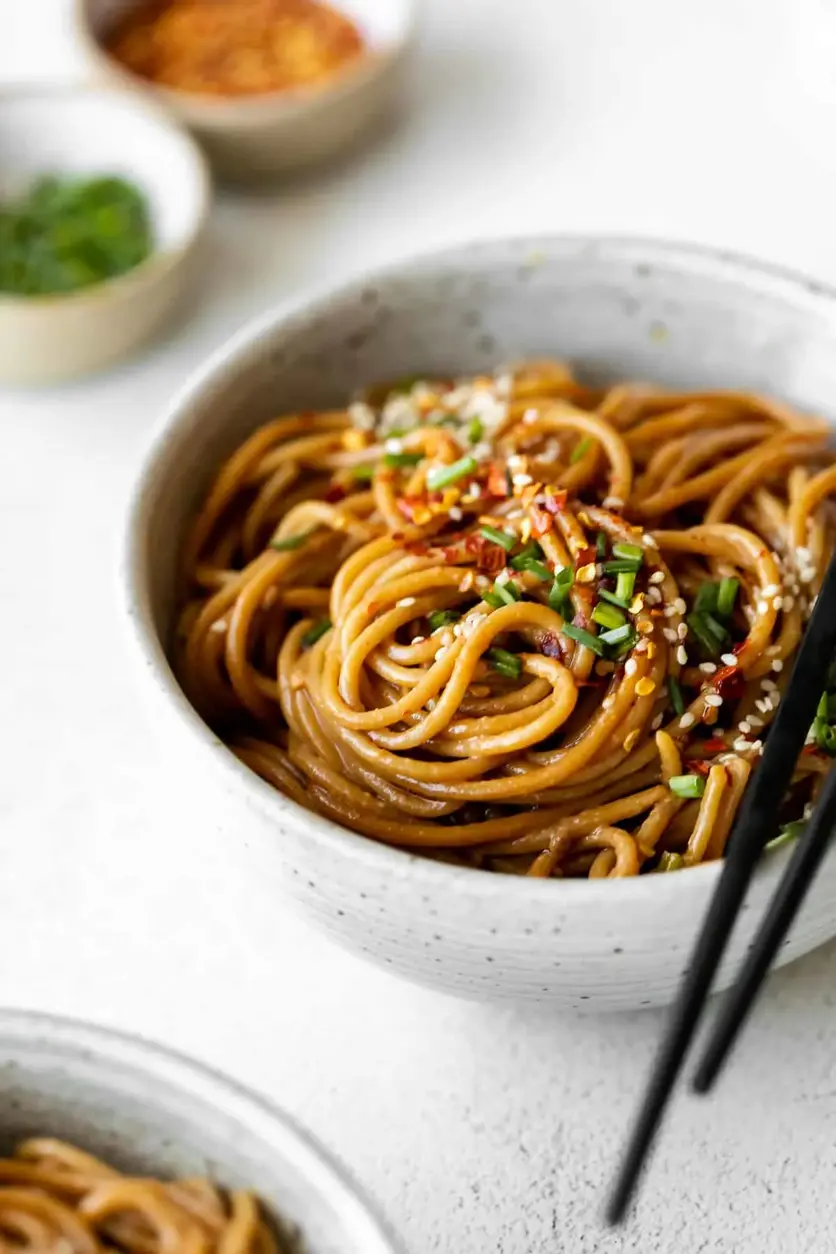 garlic sesame noodles