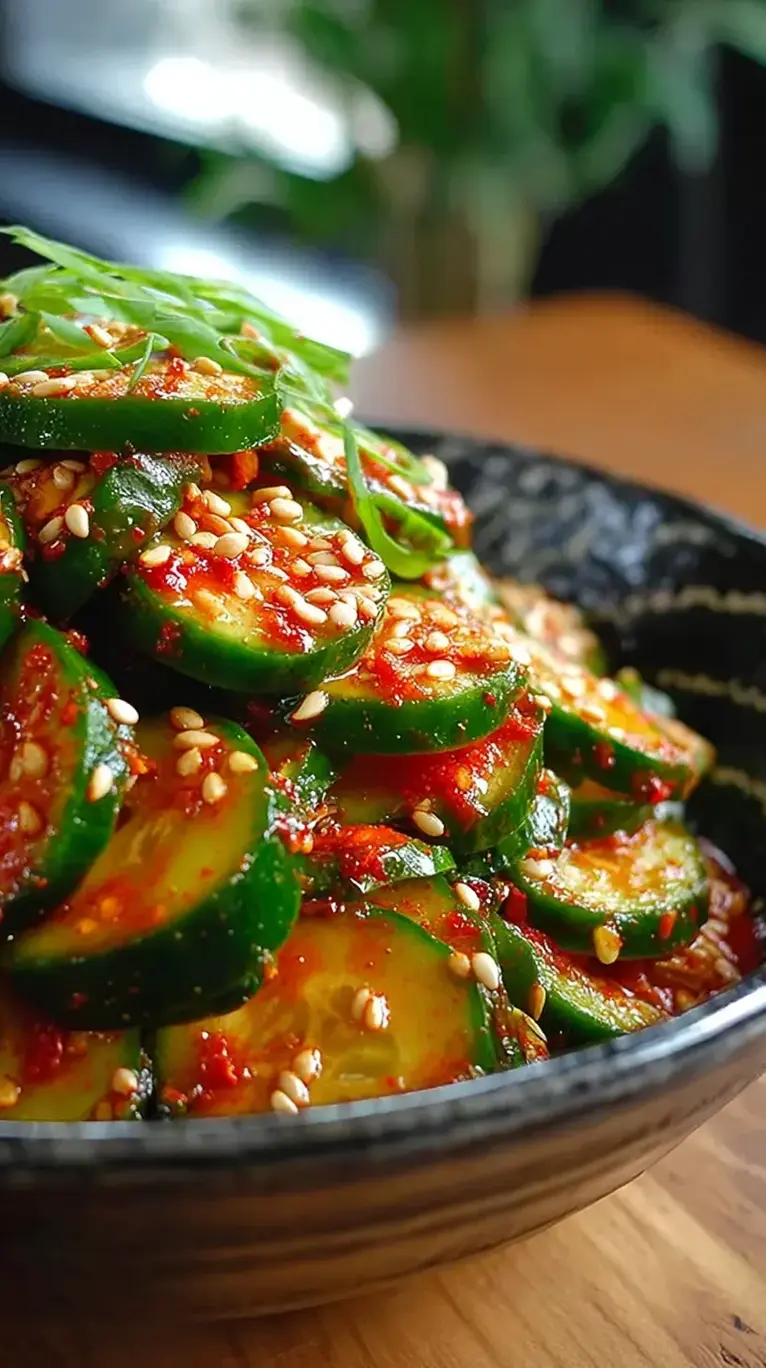 Spicy Korean Cucumber Salad Recipe