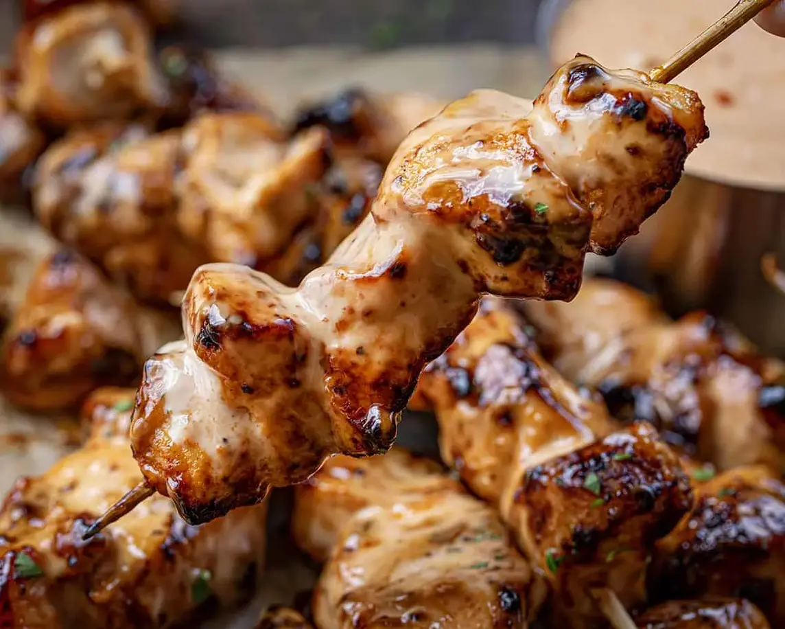 Bang Bang Chicken Skewers